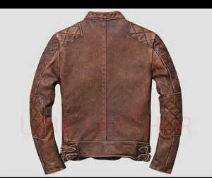 เสื้อแจ็คเก็ตหนังคุณภาพพรีเมียมสำหรับผู้ชาย - Product Image 6