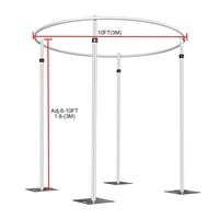 Kit de support de toile et de drapé pour chapiteau de 10x10 pieds, résistant, pour fond de scène, tente de fête ronde, décoration de mariage, disponible en stock