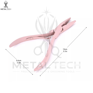 High Quality Micro Links Beads Rings Feather Crimp Plier Hair Extension <b>Tools</b> Double Rubber Handle Grip Easy Use Extension Plier - Product Image 2