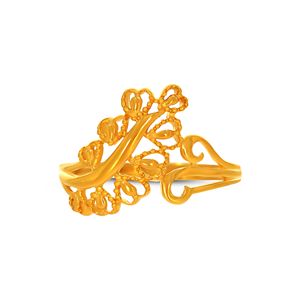 Anillo de Oro Whisper Garden, Anillo de Oro Premium con Diseño de Flor y Enredadera para Mujer, Diseño Botánico Inspirado en la Naturaleza, Joyería Fina - Product Image 3