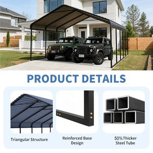 Abri robuste 20 x 20 pour véhicules, bateaux et équipements – Protection toutes saisons, montage rapide, solution d'aménagement - Product Image 6