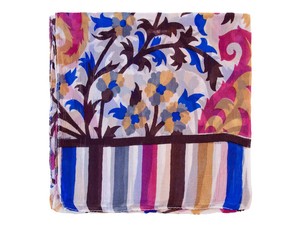 Handmade <b>Silk</b> Paisley Print <b>Scarf</b> Summer Wrap Elegant Gift for Women - Product Image 5