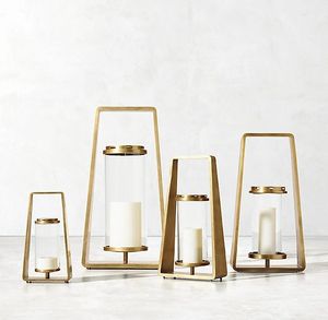 Lavish Metal Glass <b>Hurricane</b> Candle Holder Premium Decorative <b>Lantern</b> for Christmas Easter Handmade Durable Living Space - Product Image 6