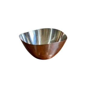 Bol en métal poli au design minimaliste, fait main, idéal pour servir les aliments, comme cadeau ou pour la décoration, parfait pour le lavage et la préparation des aliments, idéal pour rincer les fruits - Product Image 1
