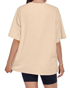 Camiseta de Mujer de Algodón 100% con Estampado de Nuevo Diseño, Manga Corta, Cuello Redondo, Hombros Caídos, Estilo Casual, de Bangladesh - Product Image 6
