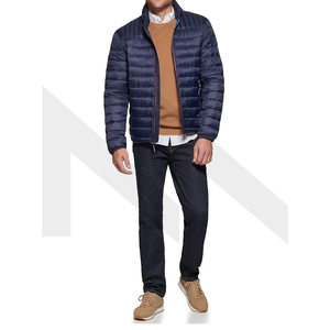 Chaqueta Acolchada de Invierno para Hombre, Estilo Urbano, con Cuello Alto, Impermeable, Cálida, de Lona, Personalizable al por Mayor - Product Image 1