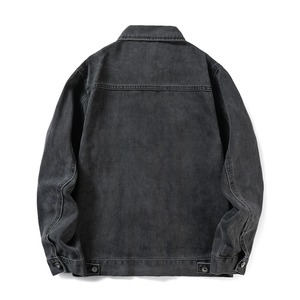 Veste en jean en coton pour homme, style printemps-automne, col rabattu, veste bomber décontractée, vêtements pour homme, vêtements d'extérieur - Product Image 2