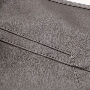 Stylish Men <b>Leather</b> <b>Winter</b> <b>Jacket</b> Comfortable Fit Durable Material Perfect For <b>Winter</b> Wear Street Fashion Casual Outfit - Product Image 5