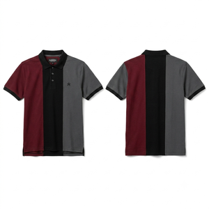 เสื้อยืดผู้ชาย AUBORA รุ่นสปอร์ต แขนสั้น ผ้าไหม/ผ้าฝ้าย ยับยาก ระบายอากาศได้ดี ทรงปกติ ดีไซน์โลโก้ด้านหน้า - Product Image 1