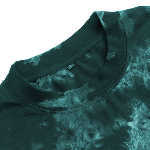 Camiseta Corta de Mujer con Estilo Único, Logotipo Personalizado, Tie Dye, 100% Algodón, Cuello Alto, Ropa Casual con Patrón 3D en Oferta - Product Image 3