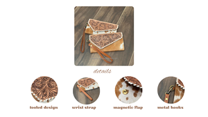 Cartera de cuero con diseño de moda 2025 para mujer, cartera multiusos de cuero de vaca genuino de alta calidad - Product Image 3