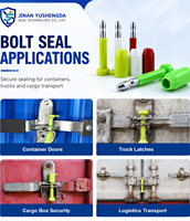 Sceau de sécurité YSD haute sécurité pour conteneur maritime, porte de camion, inviolable, jetable, verrouillage de cargaison, numéro personnalisé
