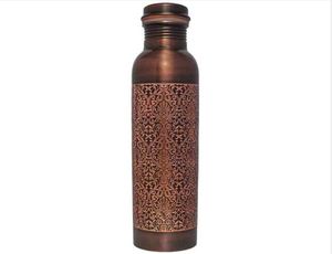 Copper <b>Bottle</b> with Double Wall Eco-Friendly Design Handle & Straw 1000ml Capacity Pure Copper Construction - Product Image 6