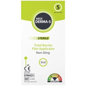 Medi Derma-S Total Barrier, Aplicador de Película Protectora para la Piel, Solución en Aerosol de Película Protectora para la Piel, 1 ml / 3 ml, Paquete de 5 - Product Image 3