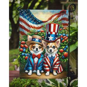 Bandera de jardín de Chihuahua estadounidense, Bandera de patio decorativa Multicolor, bandera para ilustraciones de Patio y camas de flores, tamaño de bandera de buzón - Product Image 3