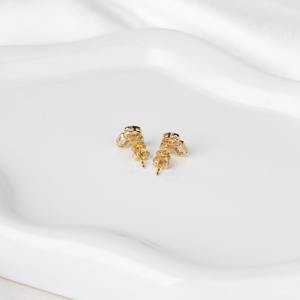 Pendientes de Oro Amarillo de 14K con Diamantes Cultivados en Laboratorio de 1.50ct, Corte Multiforma Pera, Ovalado y Esmeralda, Joyería Elegante de Tres Piedras - Product Image 6