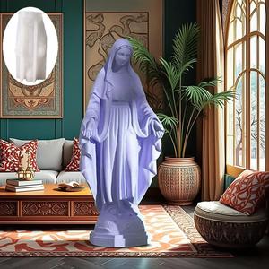 Molde de Silicona para Velas de Yeso con Aroma de la Virgen María, Elegante Mujer, para Hornear en Casa - Product Image 4