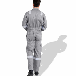 Combinaison de travail haute visibilité 100 % coton pour pompier, à manches longues, pour le terrain, combinaison intégrale, uniforme de travail - Product Image 3