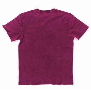 เสื้อยืดผู้ชายทรงสบายแบบย้อมสีเอซิดพร้อมโลโก้พิมพ์ลายสกรีน - Product Image 6