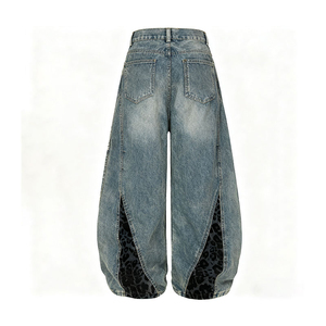 Graphic Printed Jeans Loose Customize Design <b>Light</b> Wash Barrel Denim Straight Rivet Winter Pants Streetwear Hip Hop <b>Trousers</b> Y2K - Product Image 6