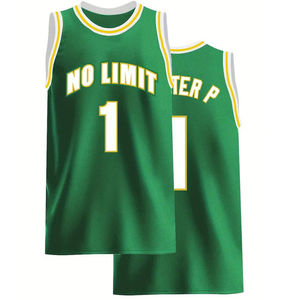 Maillot de basket-ball unisexe pour adultes au design optimal, couleur et logo personnalisés, service OEM de haute qualité, impression par transfert thermique, vêtements de sport d'équipe - Product Image 4