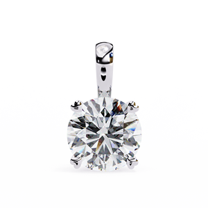 Minimalist 14K <b>Solid</b> <b>Gold</b> IGI Certified 1 CT Round Cut Prong Set Lab Diamond Solitaire <b>Pendant</b> Necklace for Women Party Gift - Product Image 5
