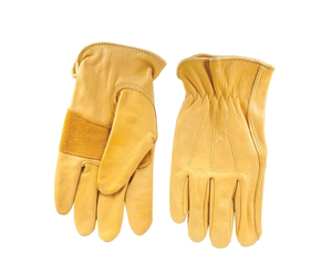 EN420 Certified Leather Driver Safety Gloves Elastic Wristlet Durable Abrasion Resistant <b>Fire</b> Proof Anti-Impact General Purpose - Product Image 5