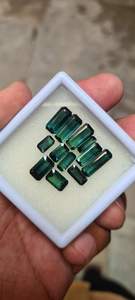 Turmalina Indigolita de Color Bio Natural, Gema Facetada en Forma Octogonal de 16 Quilates Certificada, de 6x5 a 13x4.1 para la Fabricación de Joyas - Product Image 6