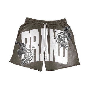 Ensemble 2 pièces décontracté d'été pour homme : T-shirt sérigraphié délavé et short de survêtement, style streetwear doux - Product Image 5