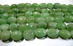 Perles d'émeraude naturelle lisses, authentiques, de forme ovale, de 5x7mm à 12x16mm, brin de 8 pouces - Product Image 2
