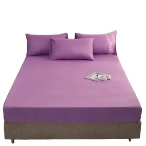Drap de lit blanc de haute qualité avec bande élastique drap de lit doux élastique chaud d'hiver avec bande élastique draps de lit d'utilisation d'hôtel à domicile