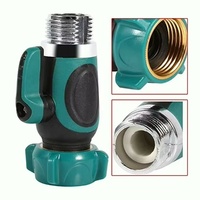Connecteurs d'eau de jardin en métal et plastique, robinet d'arrêt simple, distributeur, vanne d'arrêt pour tuyau d'arrosage