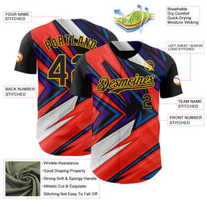 Camiseta de Béisbol/Sóftbol al por Mayor, Nueva Llegada, Alta Calidad, Transpirable, de Secado Rápido, Personalizada, 100% Poliéster, Unisex - Product Image 2