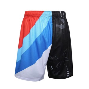 Pantalones cortos sublimados personalizados con cremallera, transpirables, de secado rápido, impermeables, para gimnasio, entrenamiento, correr, deportes, fitness, casuales - Product Image 2