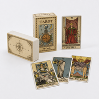 Cartes de Tarot Oracle de Divination Prédicative à Impression Personnalisée en Gros, Réponse Rapide, avec Guide et Coffret de Jeu de Cartes de Lecture des Destins