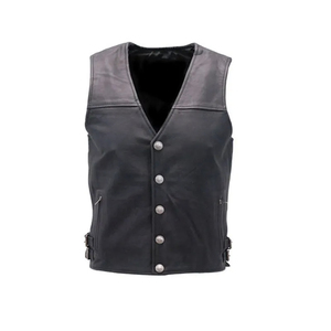 Chaleco de Cuero Casual para Hombre de Alta Calidad, Diseñado a Medida para la Temporada de Invierno, Precio Bajo y Disponible al por Mayor - Product Image 4