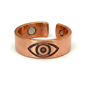 Joyería Devocional Bio Magnética al por Mayor • Anillo Unisex Esotérico Ajustable del Tercer Ojo - Product Image 3