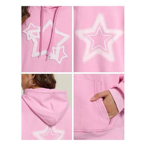 Hoodie vintage en coton pour l'hiver, best-seller, broderie personnalisée, teinture unie, haute qualité, unisexe, polaire brossé doux - Product Image 2