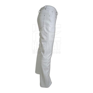 Pantalones de cuero hechos a medida para hombre con logotipo personalizado, diseño único, precio al por mayor - Product Image 3