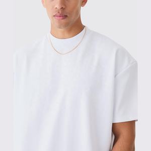 Nouveau design Promotion T-shirt vierge 100% coton imprimé de logo personnalisé surdimensionné respirant pour hommes T-shirt surdimensionné - Product Image 6