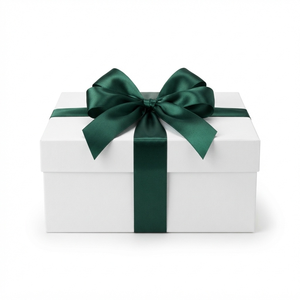 Cinta de Satén Verde Cazador de 25mm, de una Sola Cara, 5 Rollos x 8 Metros, para Coronas Navideñas, Cestas de Regalo, Lazos, Venta al Por Mayor - Product Image 1