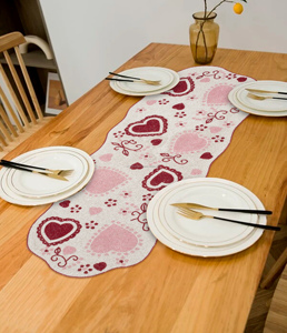 Luxury Royal Look Handmade Cotton <b>Table</b> <b>Runner</b> Beaded Embroidered Hotels Restaurants Weddings Perfect Decorative Item Gift Idea - Product Image 2