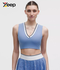 เสื้อชั้นในกีฬาโยคะคุณภาพสูงสำหรับผู้หญิง XEEP รุ่น XC-SB-147 แบบเรียบง่าย ระบายอากาศได้ดี สายปรับได้ แผ่นรองถอดออกได้ รองรับได้ดีเยี่ยม แห้งเร็ว - Product Image 1