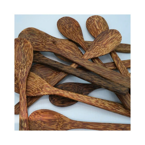Natural Coco Spoon Set Reusable Coconut Wood <b>Cooking</b> Spoons Eco Friendly Salad Dessert Soup Utensils Organic Tableware - Product Image 1