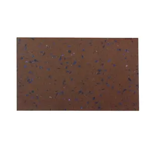 Sparkling Brown & Blue Artificial Quartz Stone Slab for Bathroom Vanity Tops