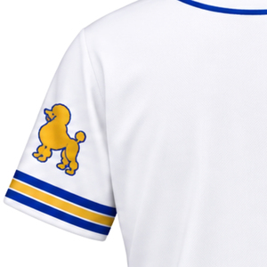 Camiseta Deportiva Personalizada de Béisbol para Mujer, con Bordado de la Hermandad Griega Sigma Gamma Rho, con Botones al Frente, Ropa al Por Mayor - Product Image 6