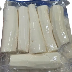 Yuca Blanca Pelada Congelada / Raíces de Yuca Blanca para Aplicaciones Culinarias, Exportación, Distribución y Paquetes Minoristas de 500g - Product Image 1