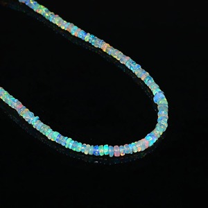 Collier en opale de feu Welo d'Éthiopie naturelle, perles rondes lisses Welo Fire, bijoux pour femmes, 16, 18, 20 pouces, prix de gros - Product Image 4