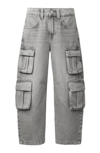 Pantalones Vaqueros de Pierna Ancha, Pantalones de Mezclilla Rectos con Bolsillos, Pantalones Casuales para Mujer - Product Image 5
