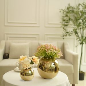 Jarrón de latón macizo con pedestal para flores, para decoración de mesas en el hogar, eventos y fiestas, con acabado plateado. - Product Image 3